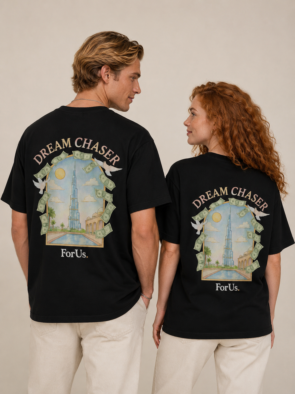 Unisexe - DREAM CHASER black T-Shirt