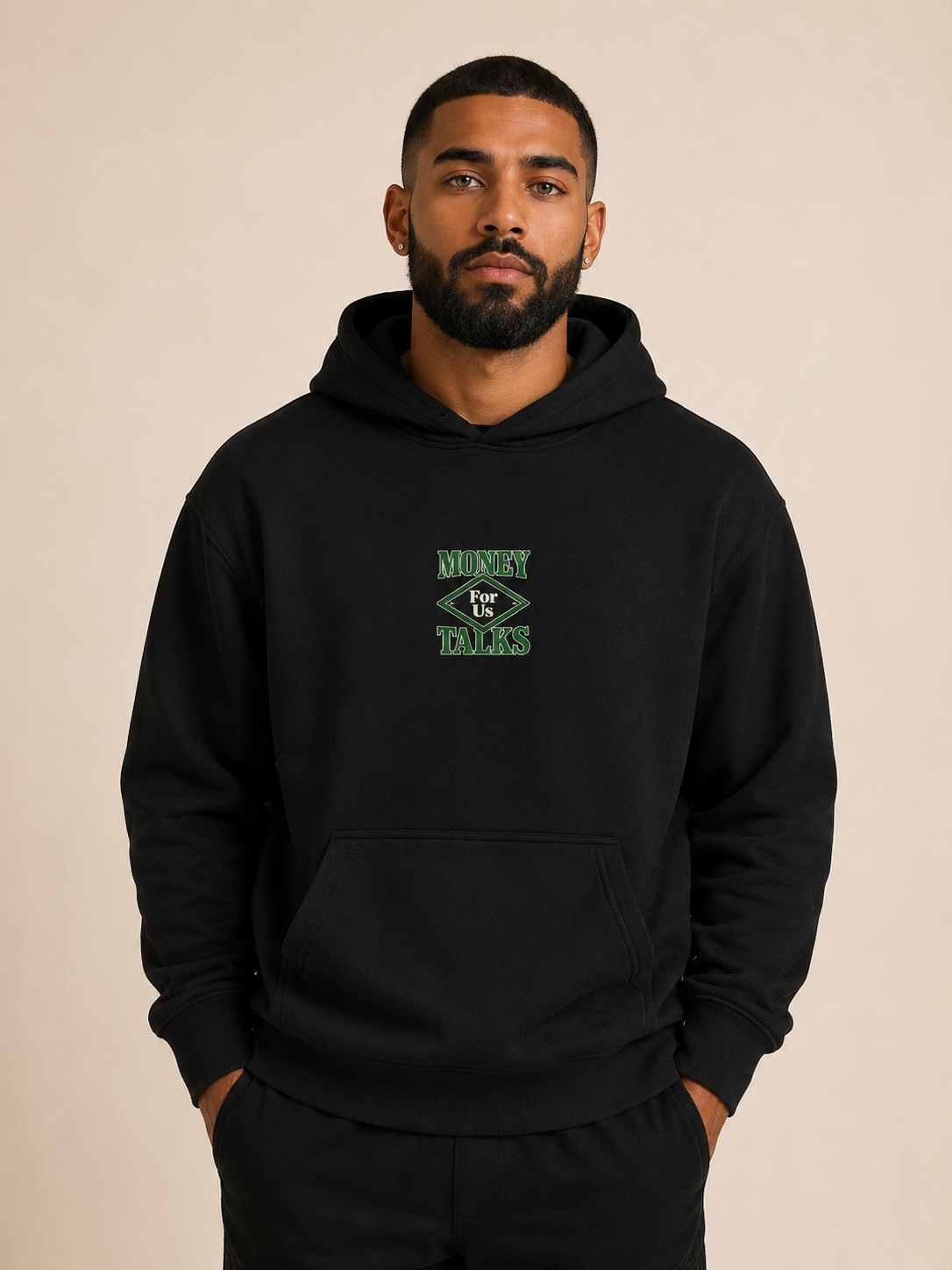 Unisexe - Hoodie MONEY TALKS GREEN