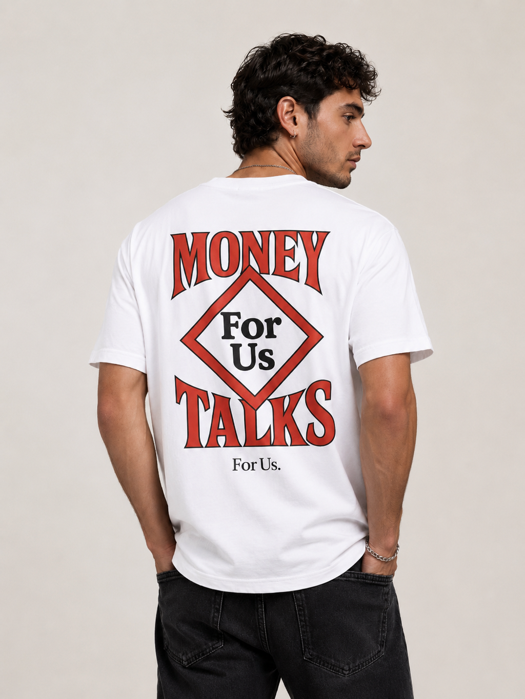 Unisexe - MONEY TALKS RED T-Shirt