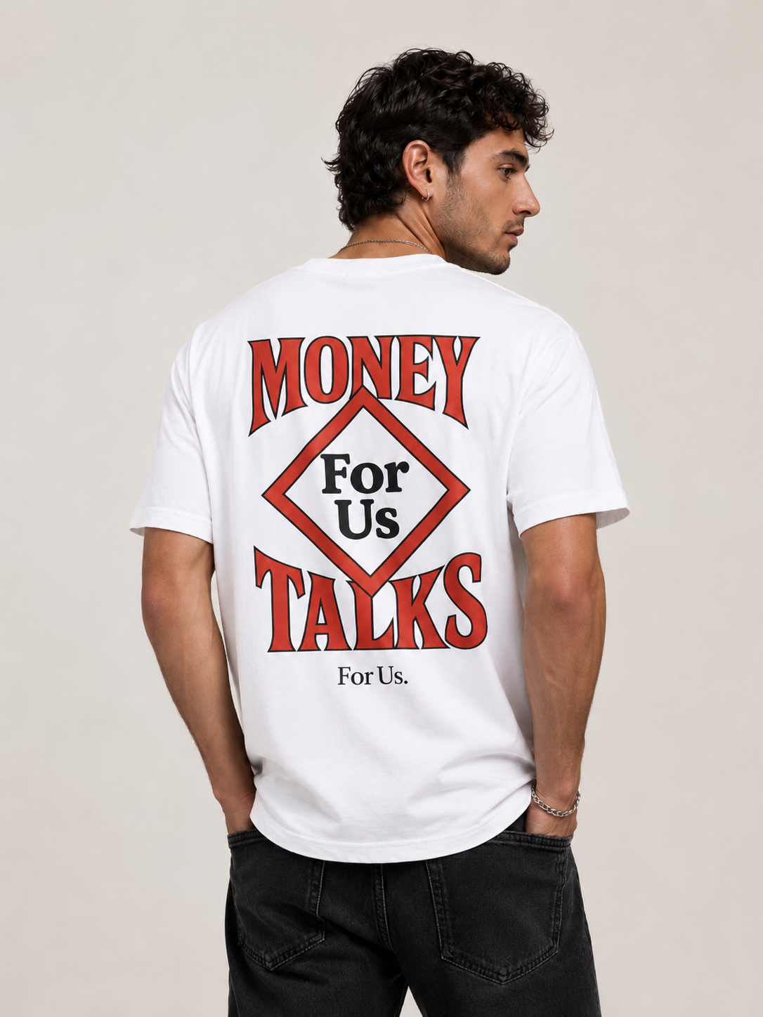 Unisexe - MONEY TALKS RED T-Shirt