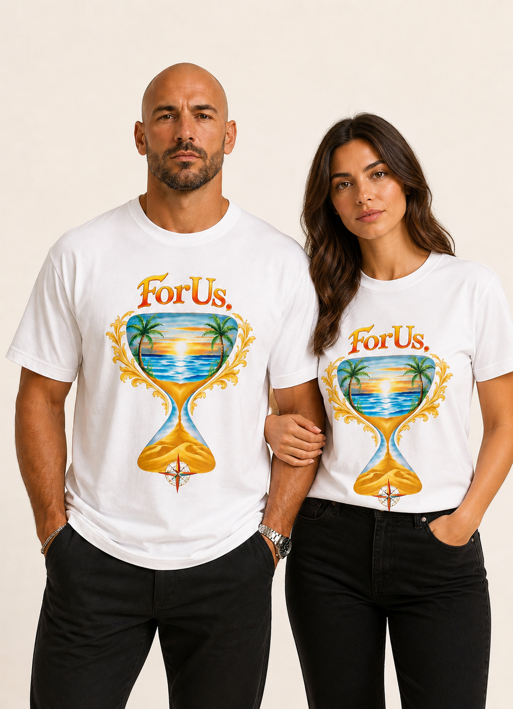 Unisexe - FORUS. TIME White T-Shirt
