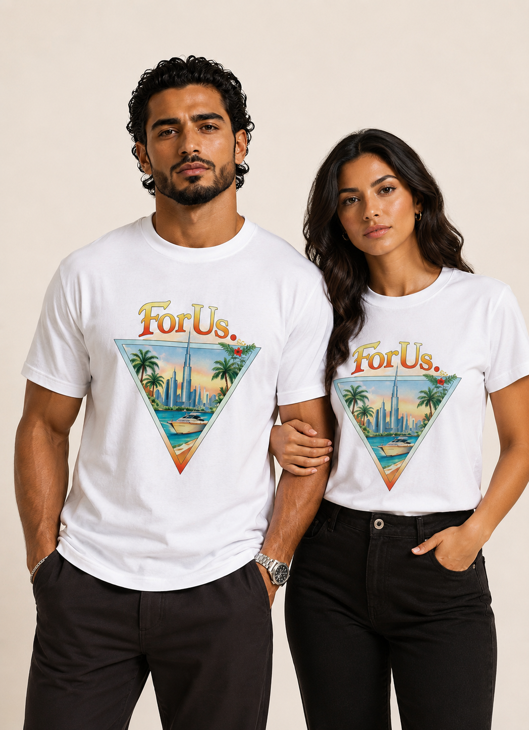 Unisexe - FORUS. DUBAÏ White T-Shirt