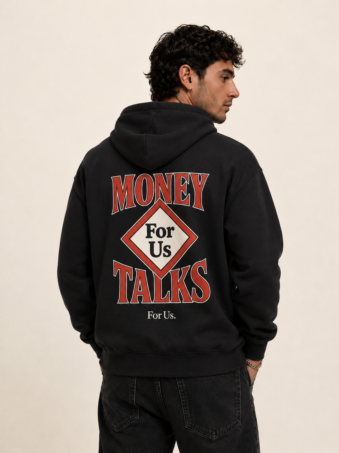 Unisexe - Hoodie MONEY TALKS RED