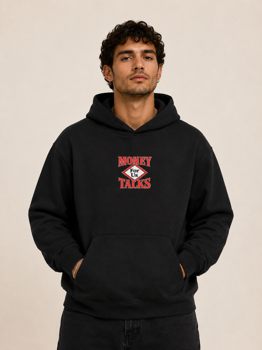 Unisexe - Hoodie MONEY TALKS RED
