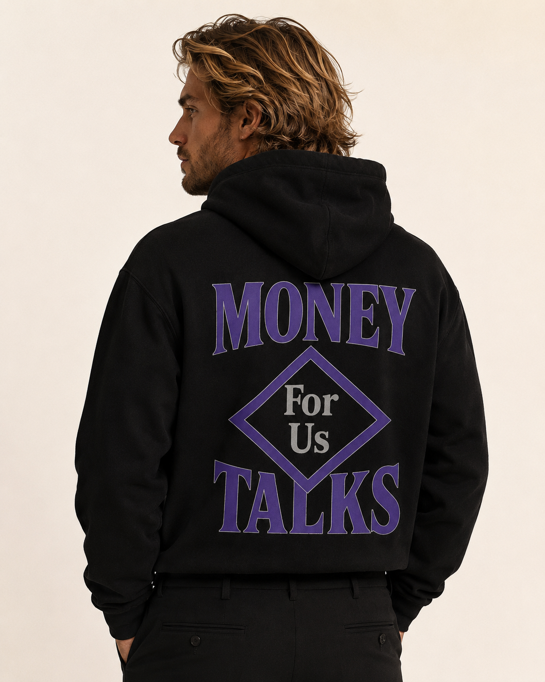 Unisexe - Hoodie MONEY TALKS Purple