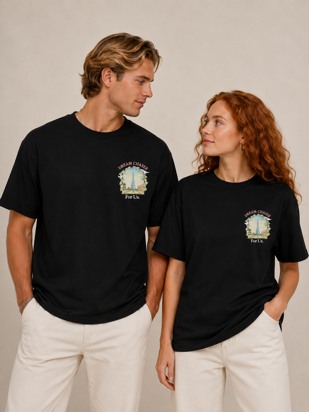 Unisexe - DREAM CHASER black T-Shirt