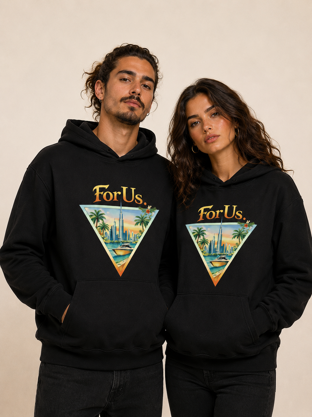 Unisexe - FORUS. DUBAÏ Black Hoodie