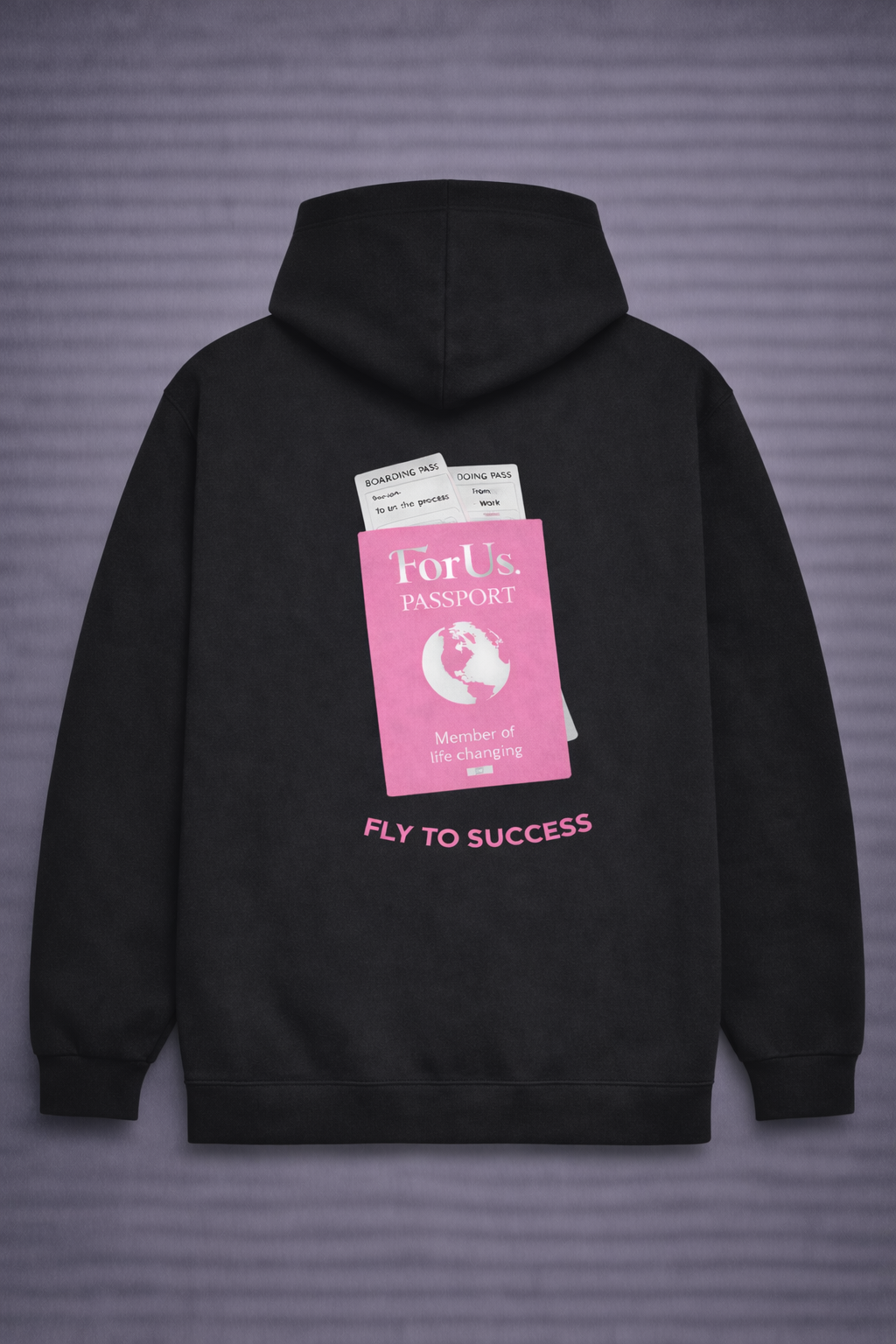 Women - FLY TO SUCCESS Black Hoodie