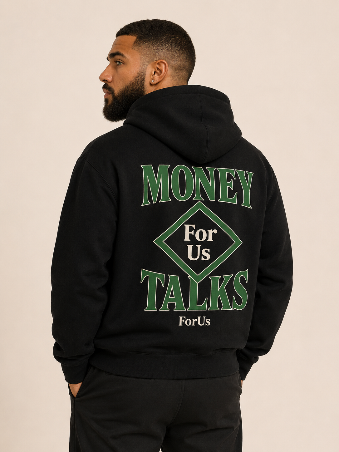 Unisexe - Hoodie MONEY TALKS GREEN