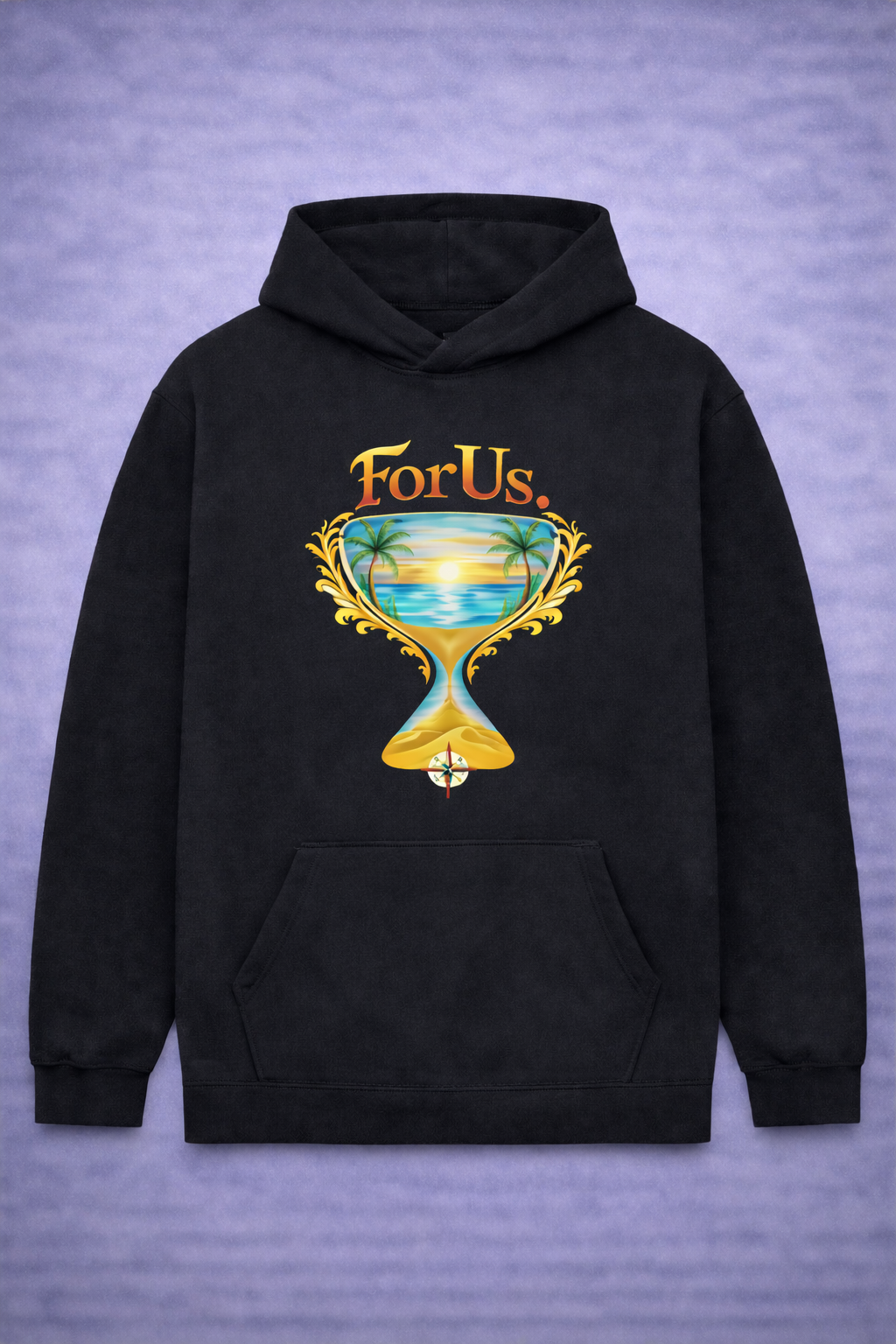 Unisexe - FORUS. TIME Black Hoodie