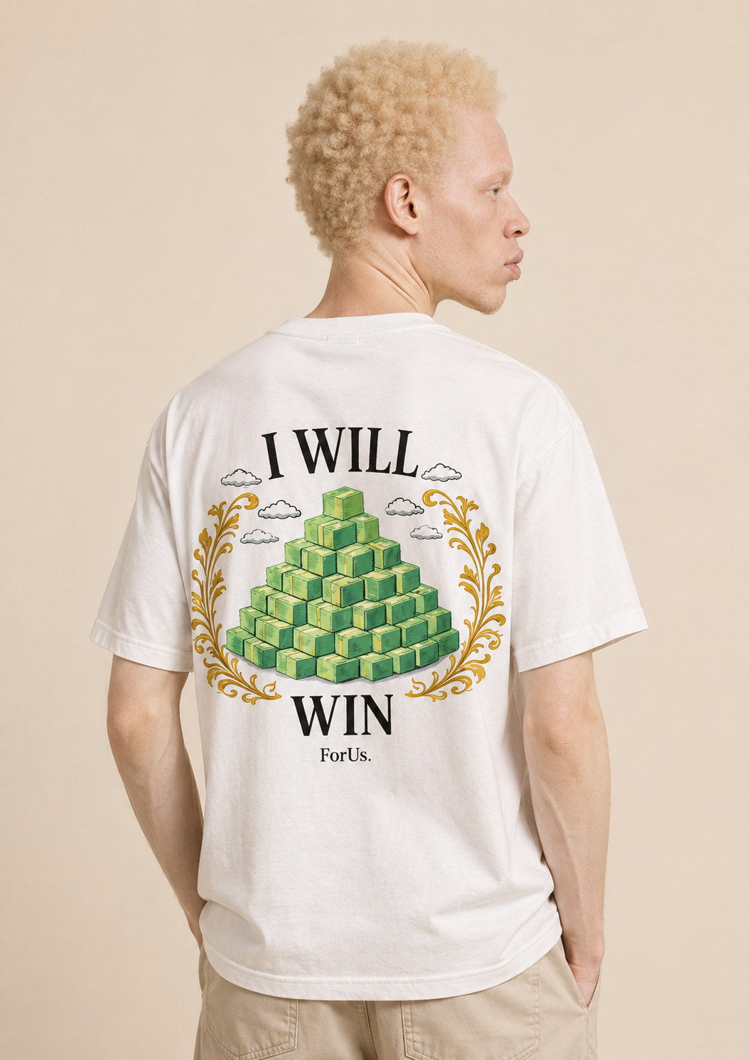 Unisexe - I WILL WIN White T-Shirt