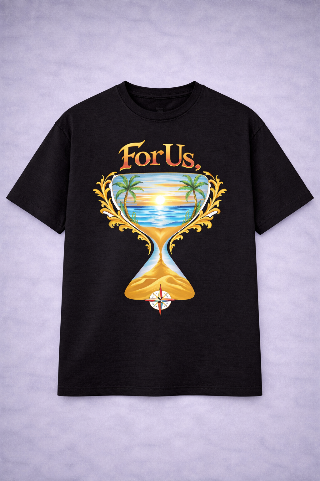 Unisexe - FORUS. TIME Black T-Shirt